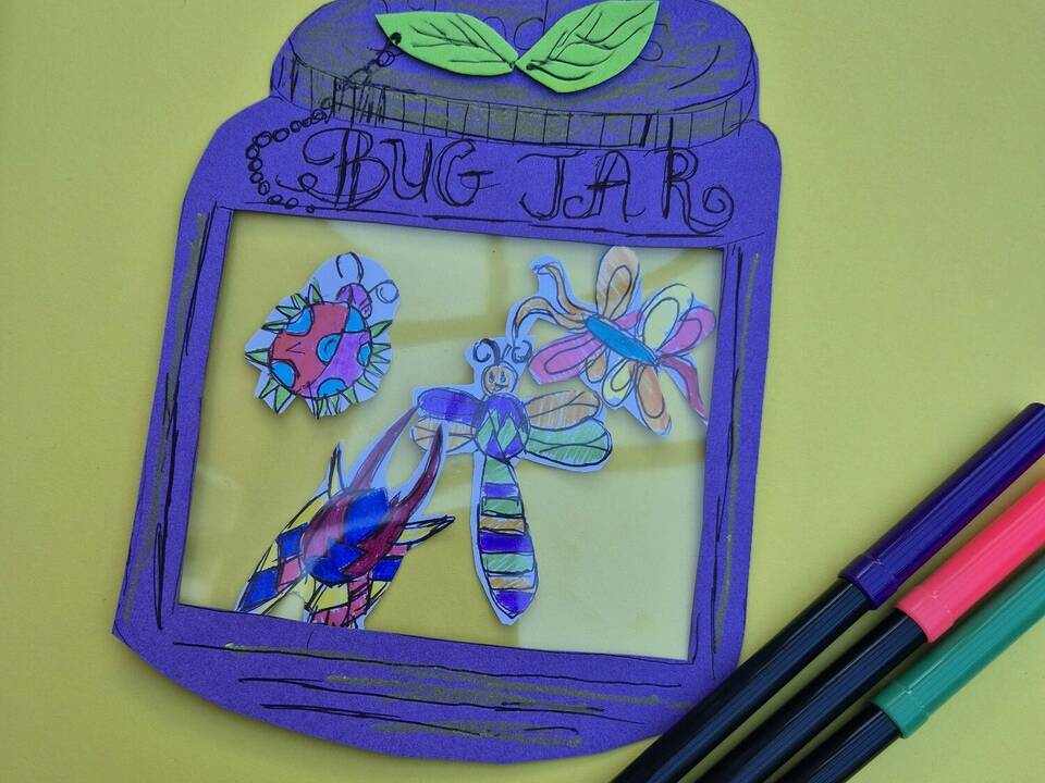 Magical Mini Beasts Bug Jar Artwork