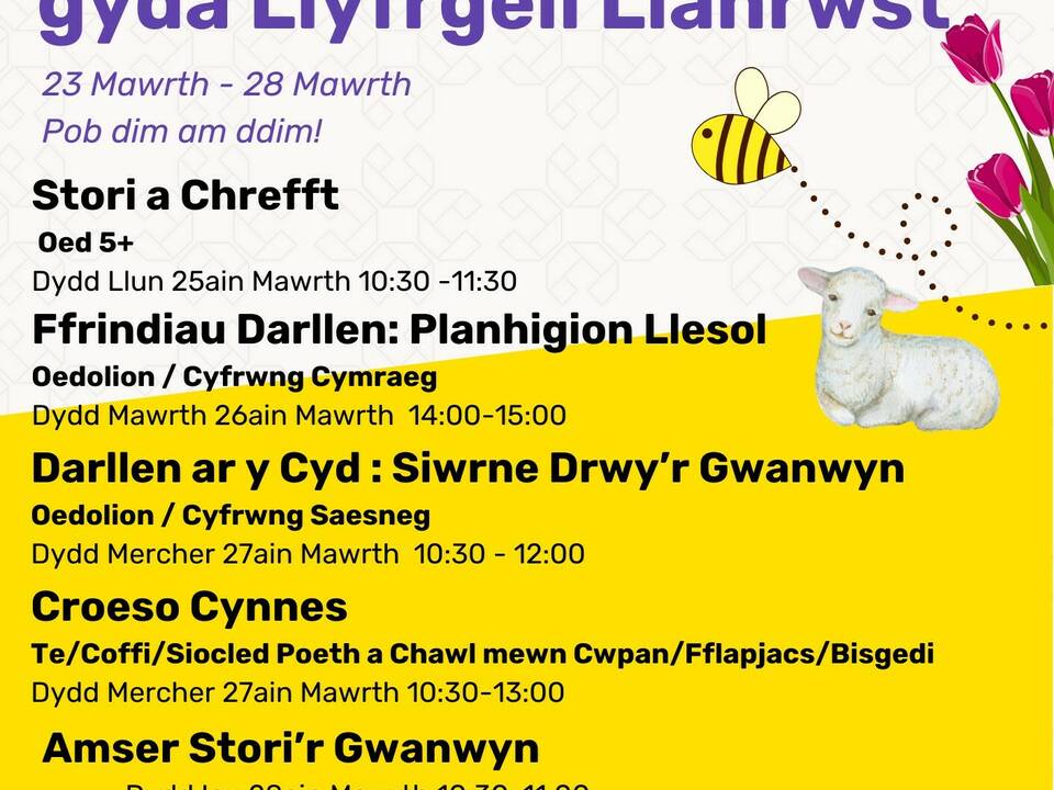 Celebrate Spring with Llanrwst Library!